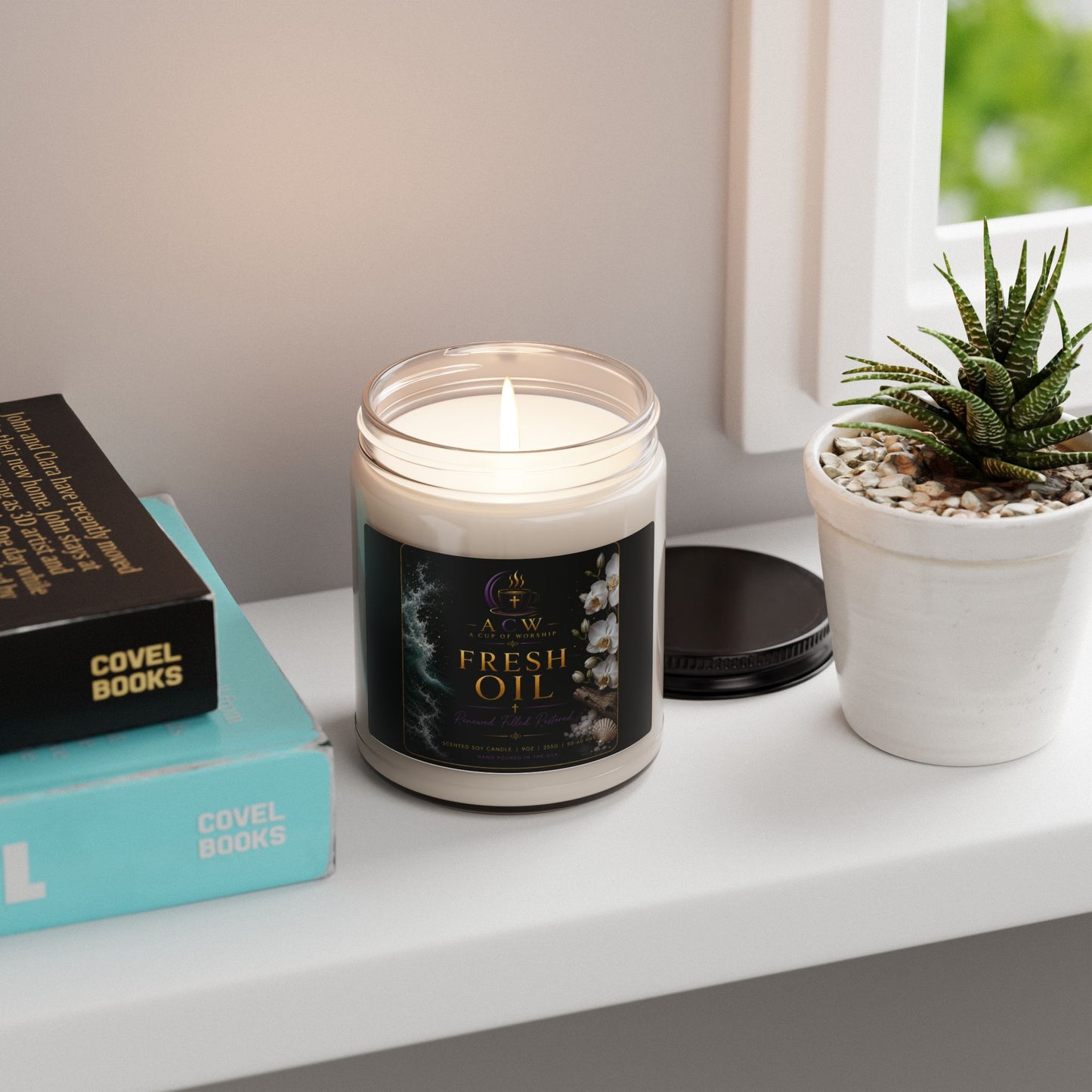 Fresh Oil Candle | Sea Salt + Orchid Soy Candle