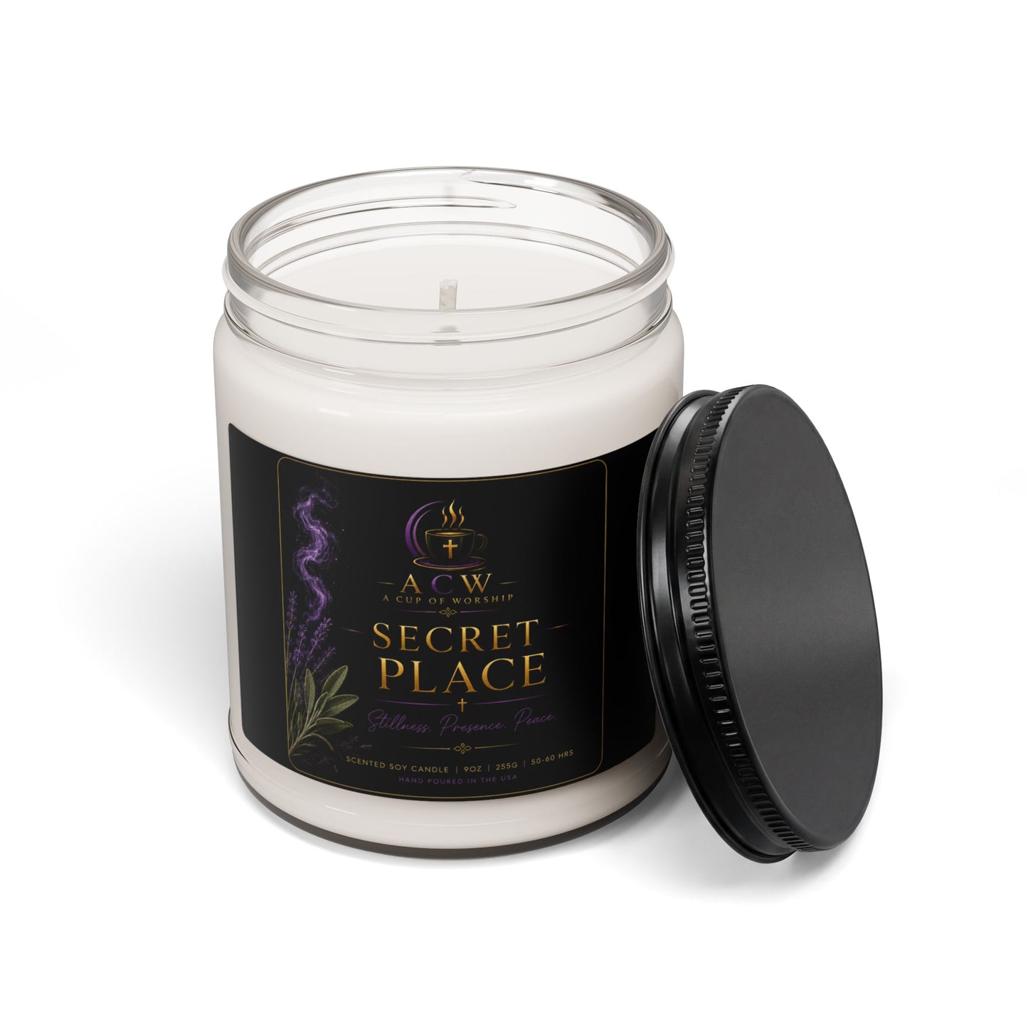 The Secret Place Candle | White Sage & Lavender Soy Candle