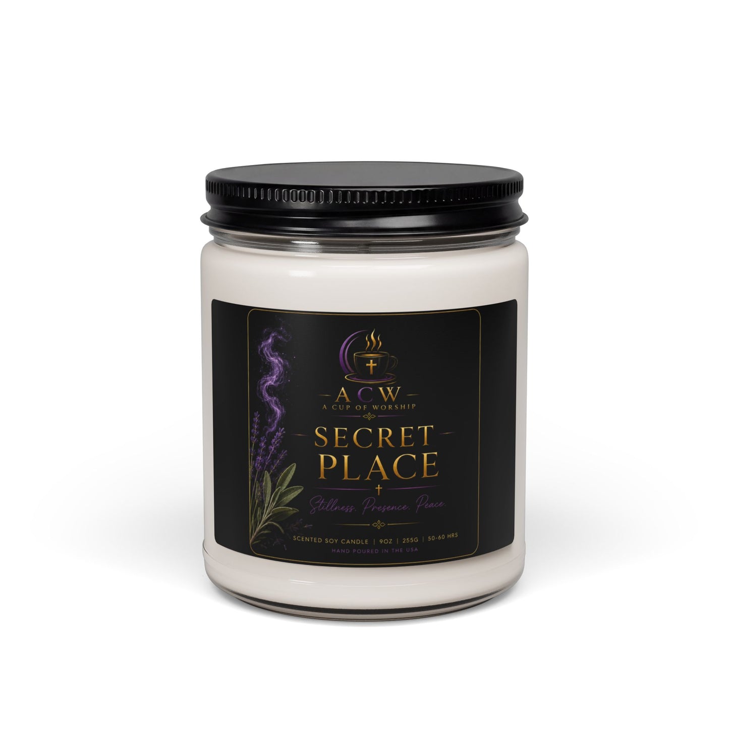 The Secret Place Candle | White Sage & Lavender Soy Candle